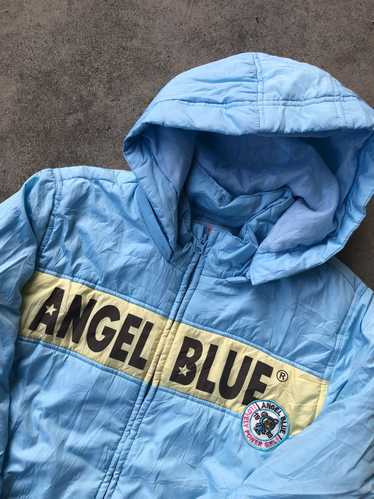 エンジェルブルーLクマ総柄コート超美品 エンジェルブルーLクマ総柄コート超美品