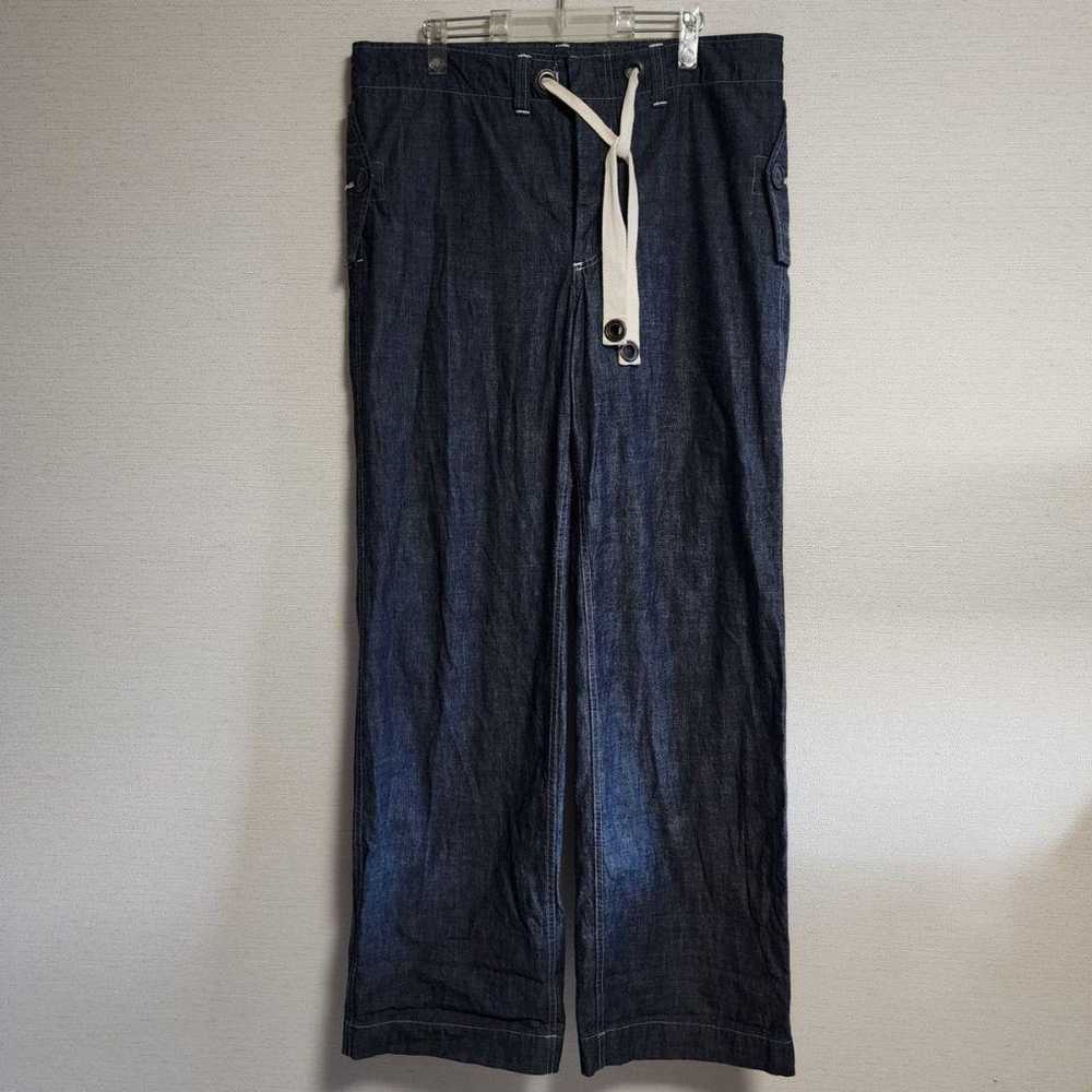 Nigel Cabourn Denim Pants Jeans Wide Straight 32 Lightweight