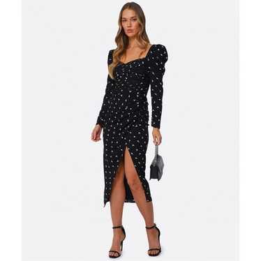 Polka dot dress self-portrait - Gem