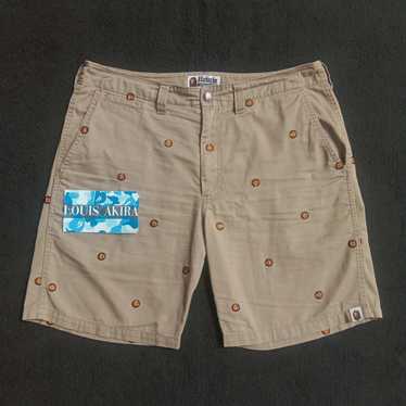 Bape 2012 Baby Milo Multi Embroidery Chino Shorts - image 1