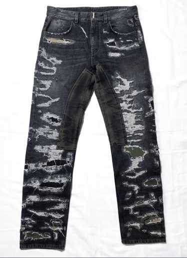 Givenchy Distressed Patchwork Jeans