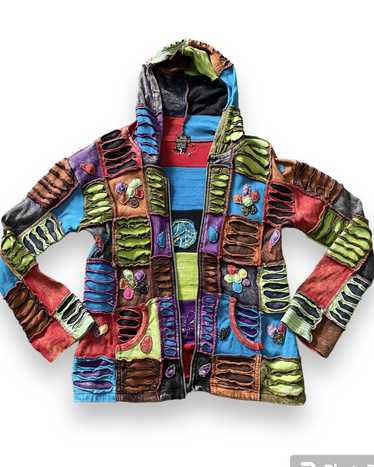 Kapital knit hoodie - Gem Kapital knit hoodie - Gem