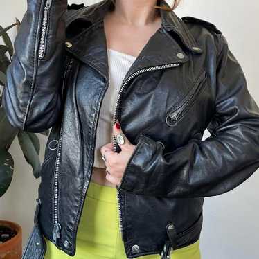 80's leather jacket brooks - Gem
