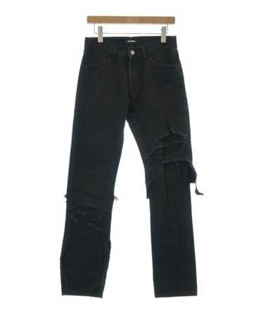 RAF SIMONS TURN UPデニムパンツ Raf Simons Black Classic Fit Turn-Up Jeans Raf Simons