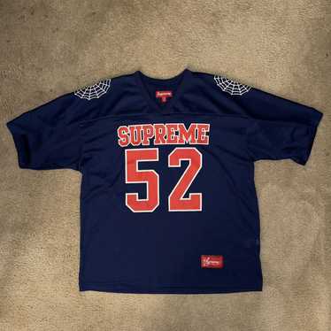 シャツ Supreme Spiderweb Football Jersey Navy S Supreme Spiderweb Football Jersey 