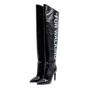 Off-White Patent leather boots