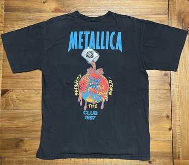 メタリカTシャツllica 1997 Fan Club T-shirt Vintage Metallica Fan Club Concert T-Shirt 1997 XXL – Black
