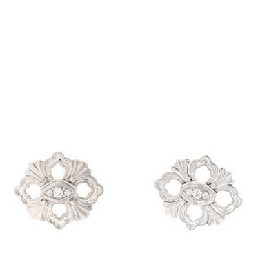 BUCCELLATI 18K White Gold Diamond Opera Earrings - image 1