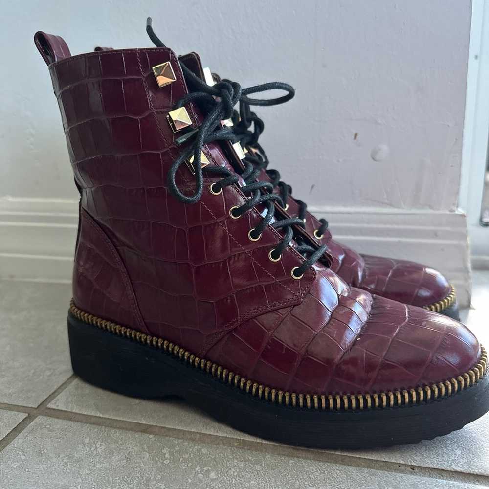 Authentic Michael Kors Burgundy Boots - image 2