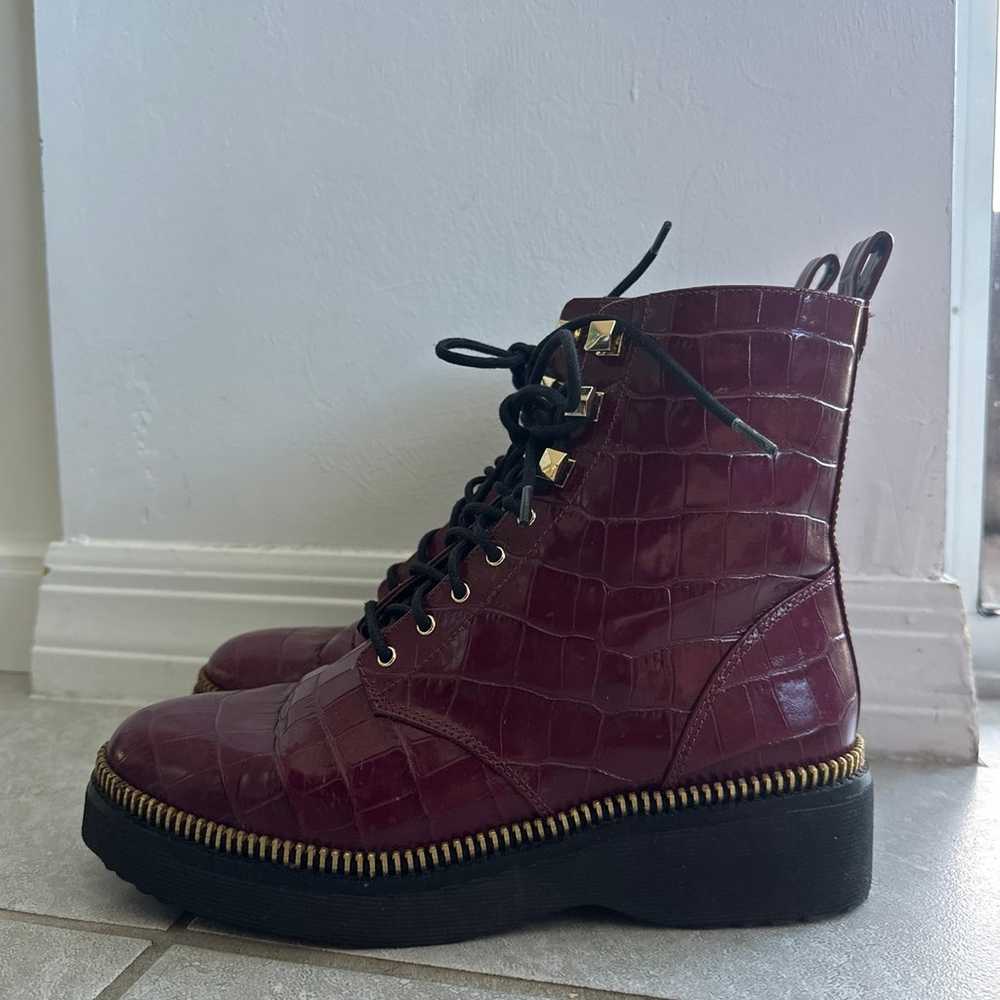 Authentic Michael Kors Burgundy Boots - image 3