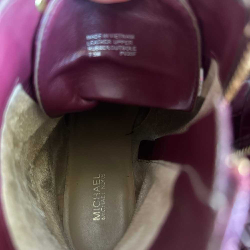 Authentic Michael Kors Burgundy Boots - image 5