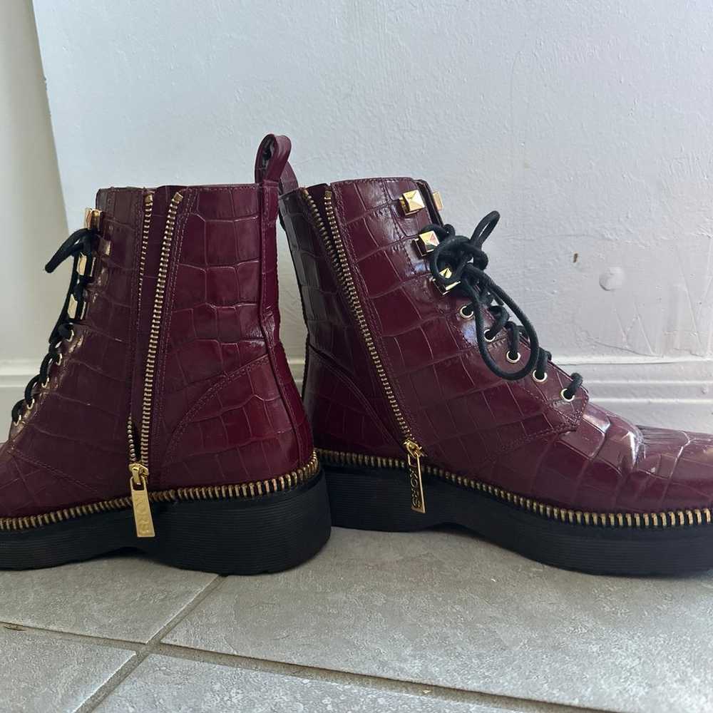 Authentic Michael Kors Burgundy Boots - image 6