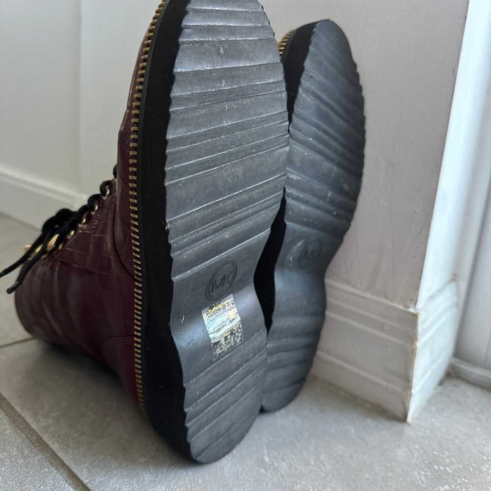 Authentic Michael Kors Burgundy Boots - image 7