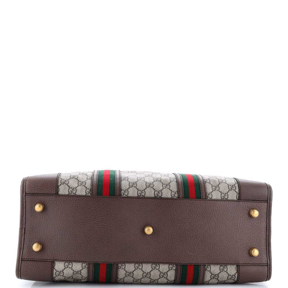 GUCCI Neo Vintage Web Duffle Bag GG Coated Canvas… - image 4