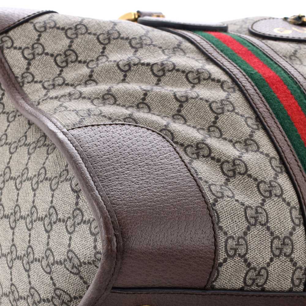 GUCCI Neo Vintage Web Duffle Bag GG Coated Canvas… - image 6