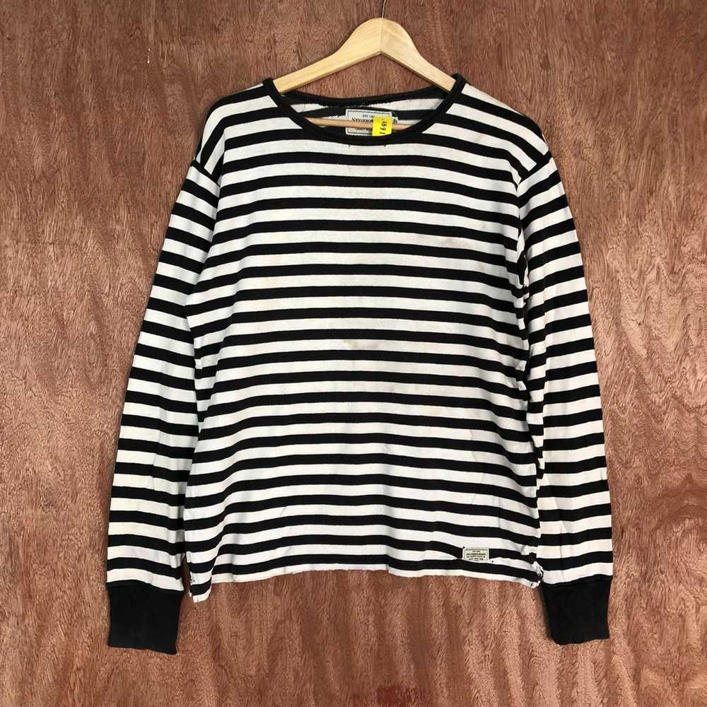 Neighborhood DL Neighborhood Striped Border Long Sleeve Tee #1681