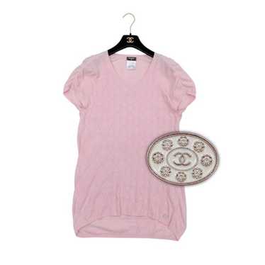 CHANEL ピンク ロゴ刺繍 Tシャツ 38/40 Chanel pink shirt - Gem