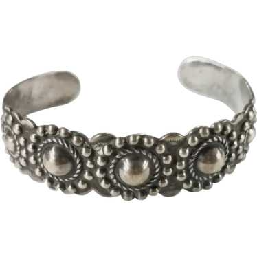 Early Navajo Sterling Silver Bracelet Fred Harvey 