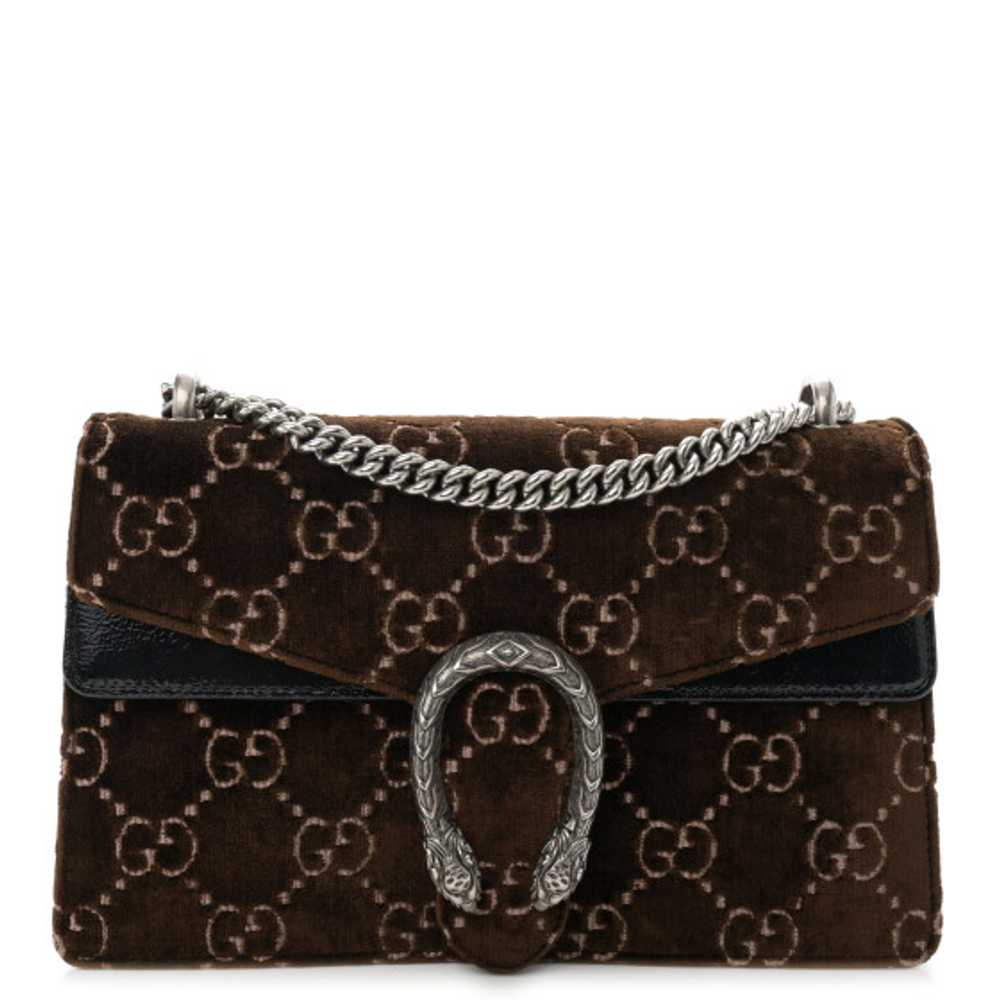 GUCCI  Velvet Skipper GG Monogram Small Dionysus … - image 1