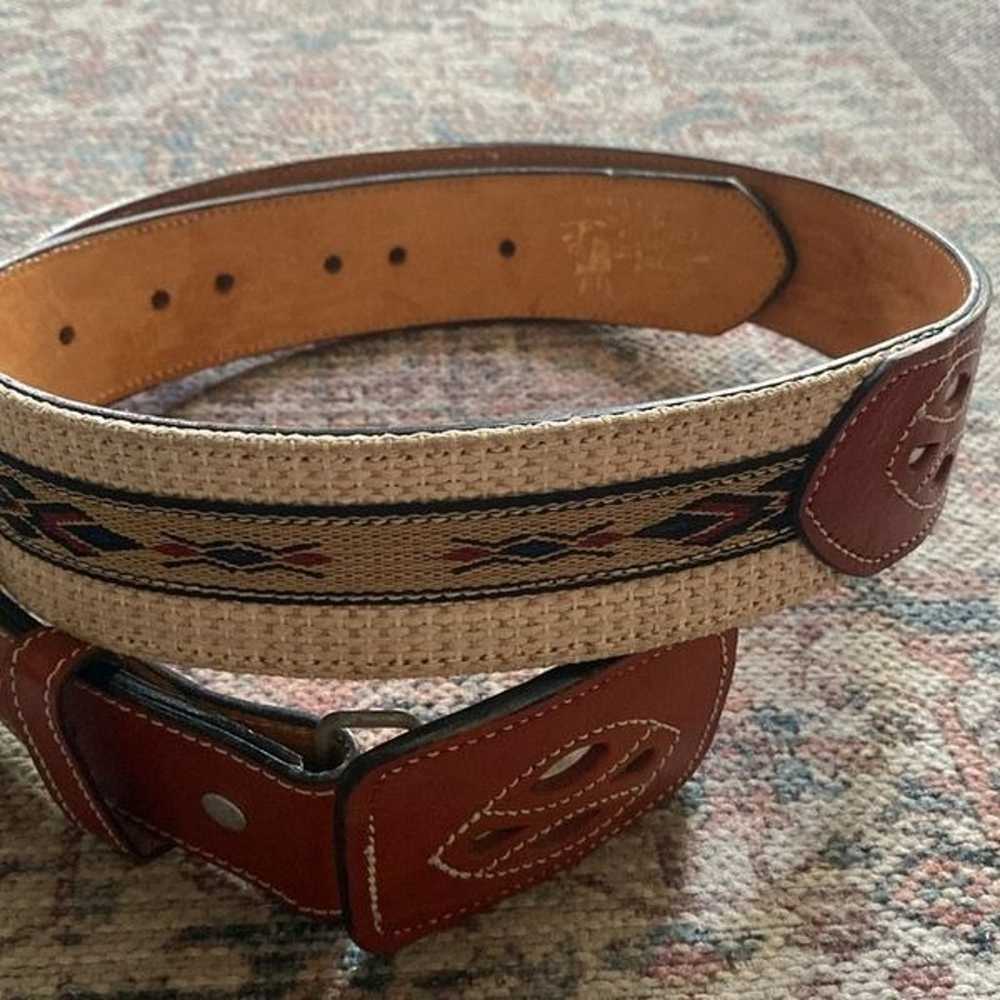 Handmade Leather Belt, Mexican Leather Utility Be… - image 8