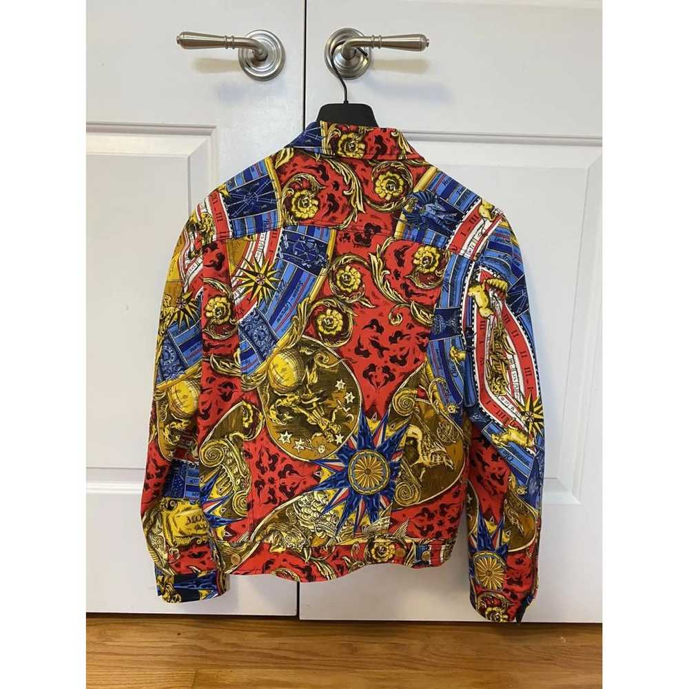 MOSCHINO COUTURE フード付きジャケット Moschino couture pink newsprint jacket For Sale at 1stDibs