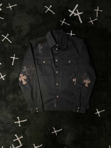 Chrome Hearts Work Dog - Leather Leopard Cross Pa… - image 1