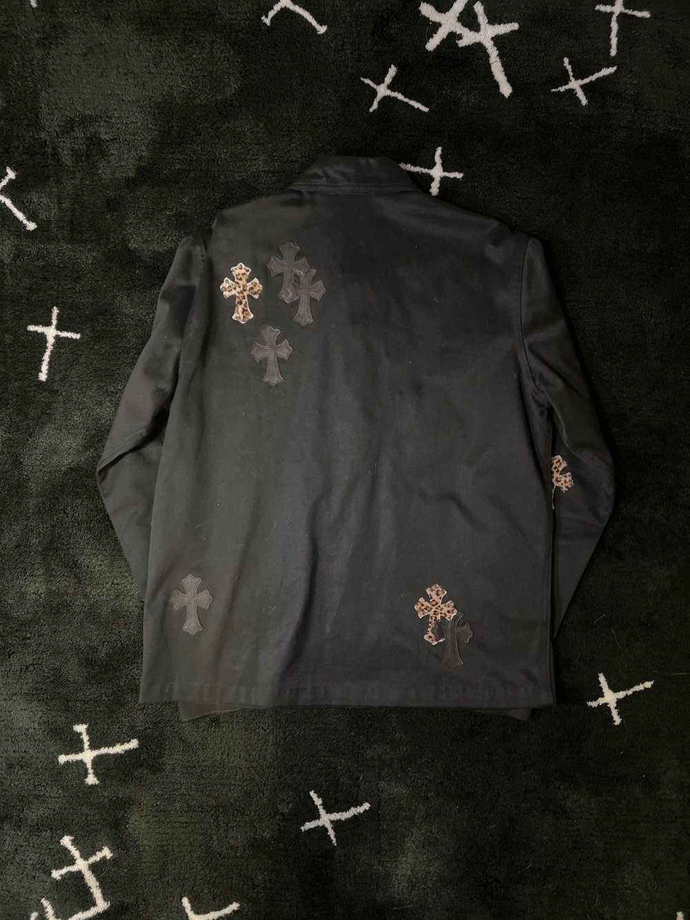 Chrome Hearts Work Dog - Leather Leopard Cross Pa… - image 2