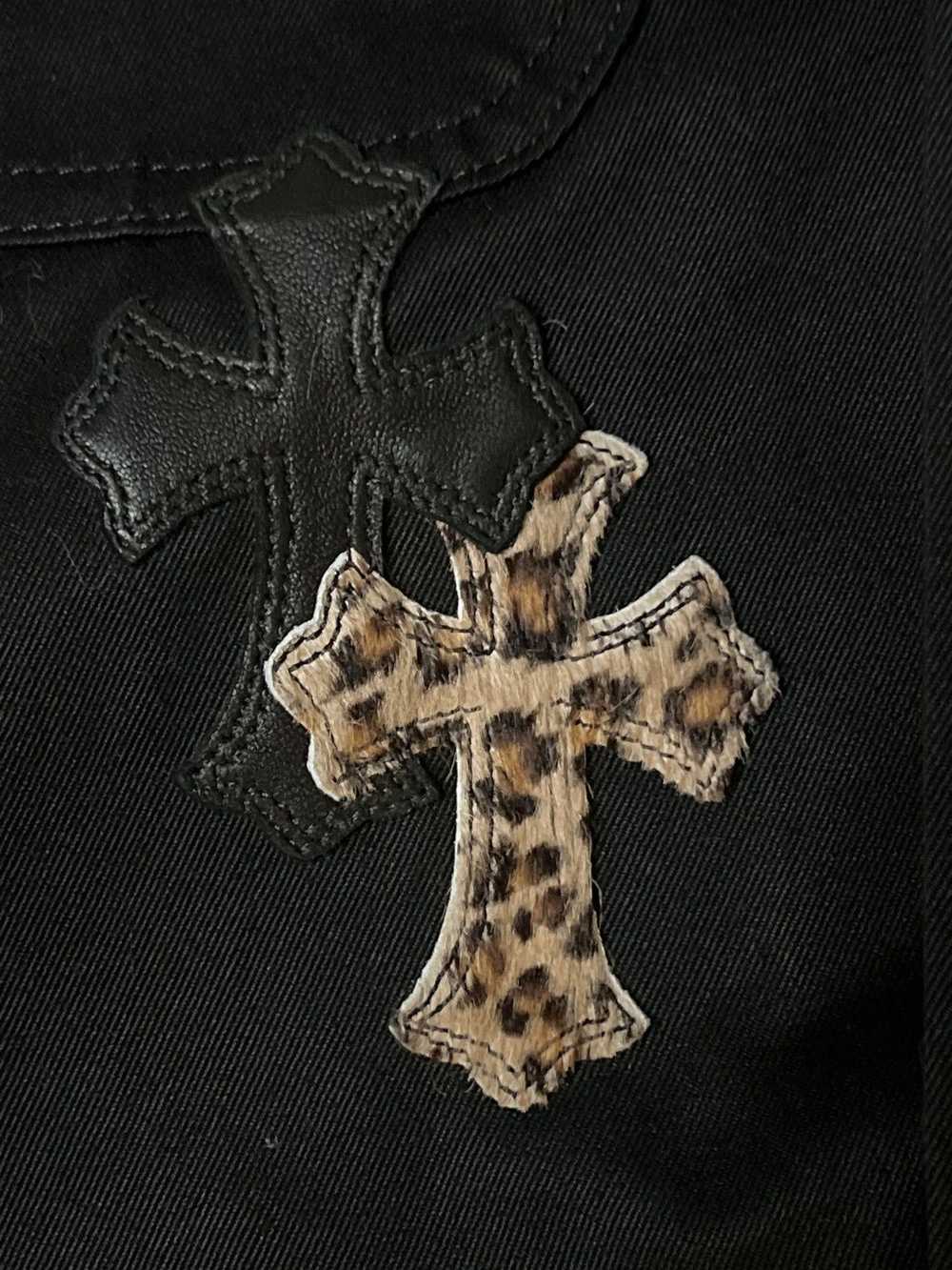Chrome Hearts Work Dog - Leather Leopard Cross Pa… - image 3