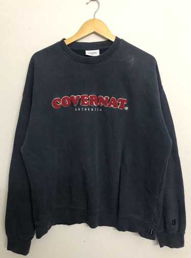 スウェット・トレーナー COVERNAT Small Authentic Logo Sweatshirt Charcoal Covernat Unisex Oversized Small Authentic Logo Hoodie