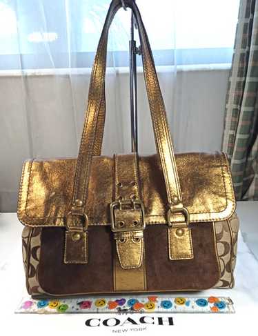 Coach brown suede satchel - Gem
