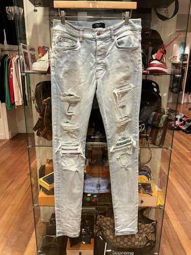 Amiri denim patch jeans - Gem Amiri denim patch jeans - Gem