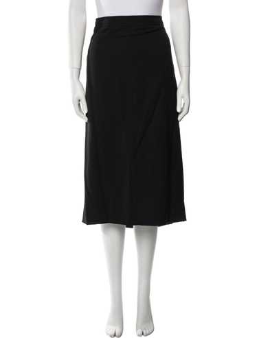Yves Saint Laurent Rive Gauche Skirt Black Slit P… - image 1