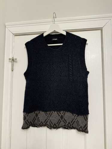 トップス raf simons templa over size vest Buy Raf Simons Oversized Destroyed Knitted V-Neck Vest 'Sand