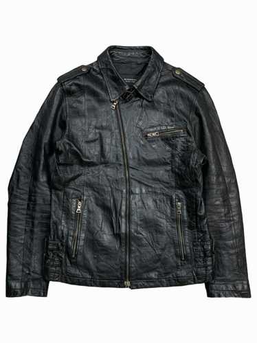 【関税&送料込】Burberry Black Leather Jacket Leather biker jacket Burberry Black size 38 IT in Leather