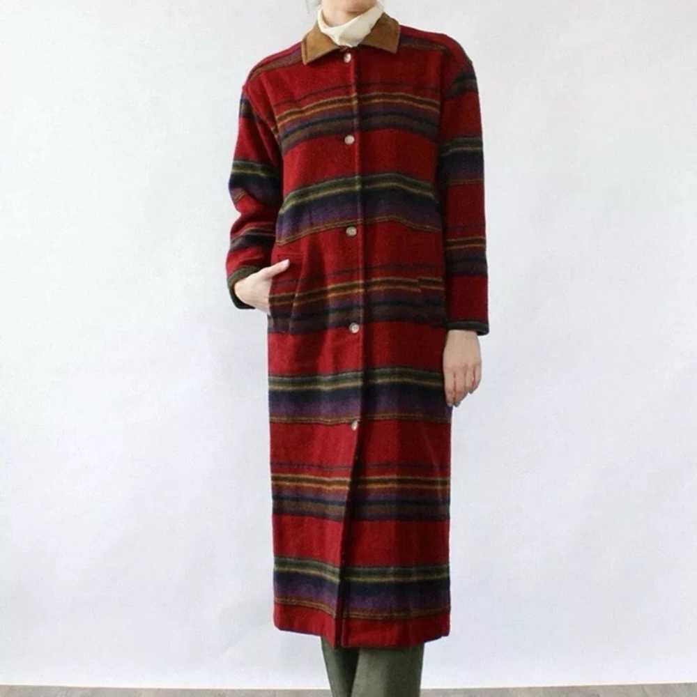 VINTAGE WOOLRICH WOOL LONG STRIPED SOUTHWESTERN B… - image 2