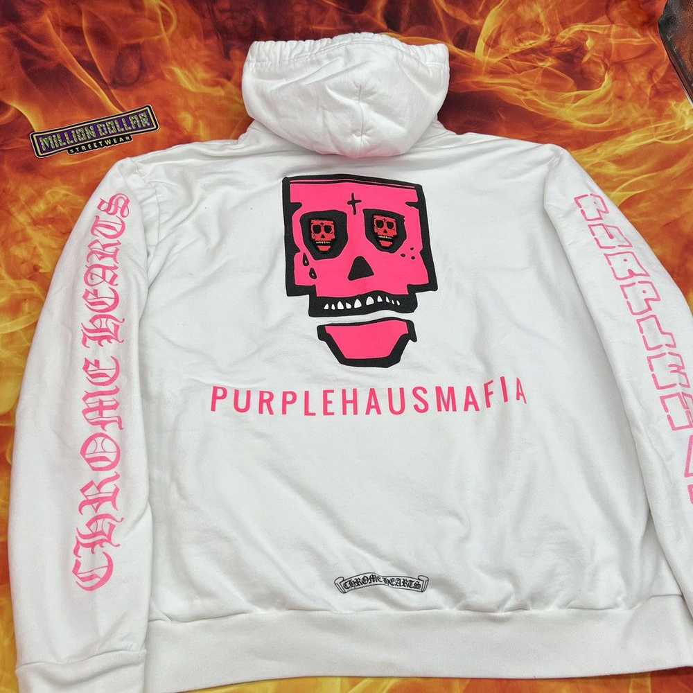 Chrome Hearts Purplehaus records hoodie - image 2
