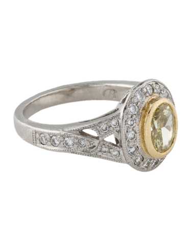 Ring 900 Platinum & 18K Yellow Gold - image 1