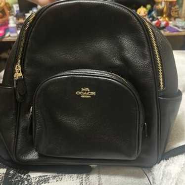 バッグ vintage coach old mini backpack leather Vintage COACH Daypack Black Leather Drawstring Mini Backpack
