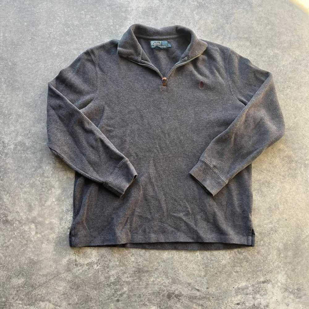 Polo Ralph Lauren Vintage grey polo quarter zip - image 1