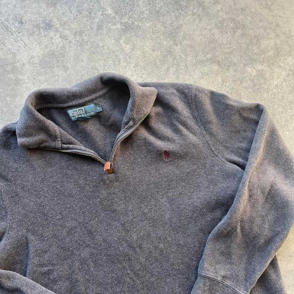 Polo Ralph Lauren Vintage grey polo quarter zip - image 2