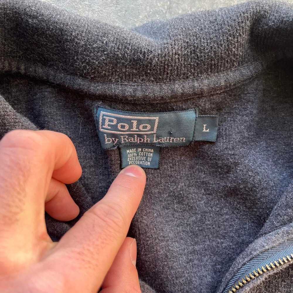 Polo Ralph Lauren Vintage grey polo quarter zip - image 4