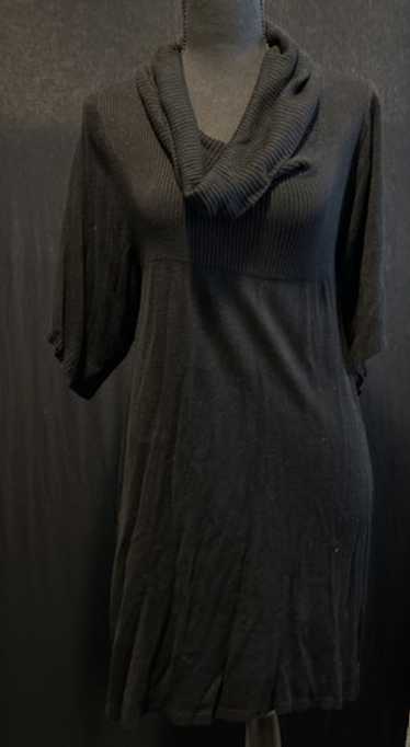 Black Cowell neck dress