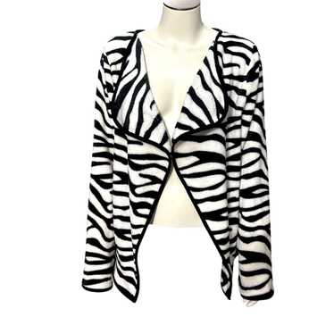 Other CCC Zebra Print Open Front Cardigan Sweater… - image 1