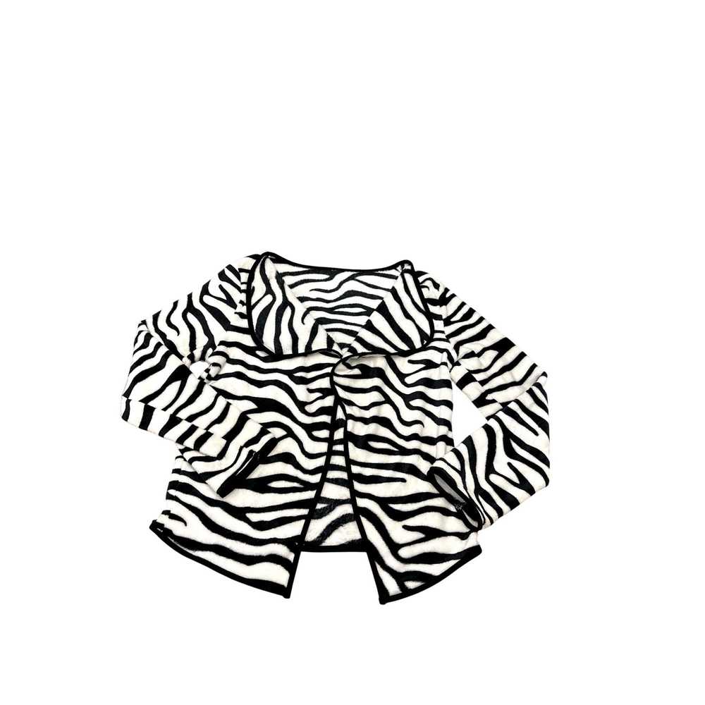 Other CCC Zebra Print Open Front Cardigan Sweater… - image 5