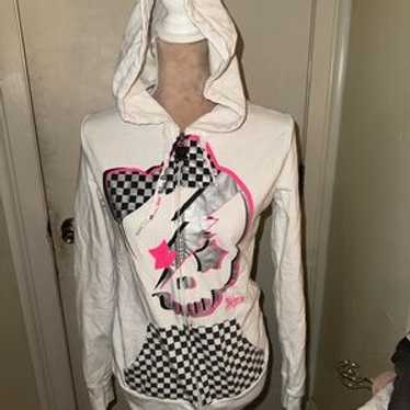 Abbey Dawn ジップアップパーカー VTG Y2K Abbey Dawn Avril Lavigne Hoodie Rare Skull I Always