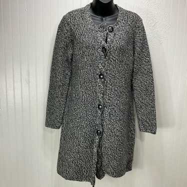 TALBOTS Lambswool, cashmere, angora blend long car