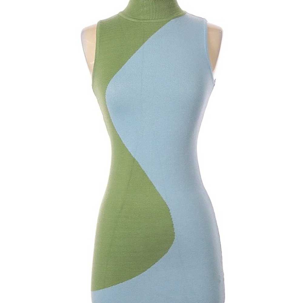 Other Bold Color Sleeveless Sweater Sheath Minidr… - image 2