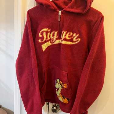 Vintage Disney Winnie the Pooh Tigger fleece hood… - image 1