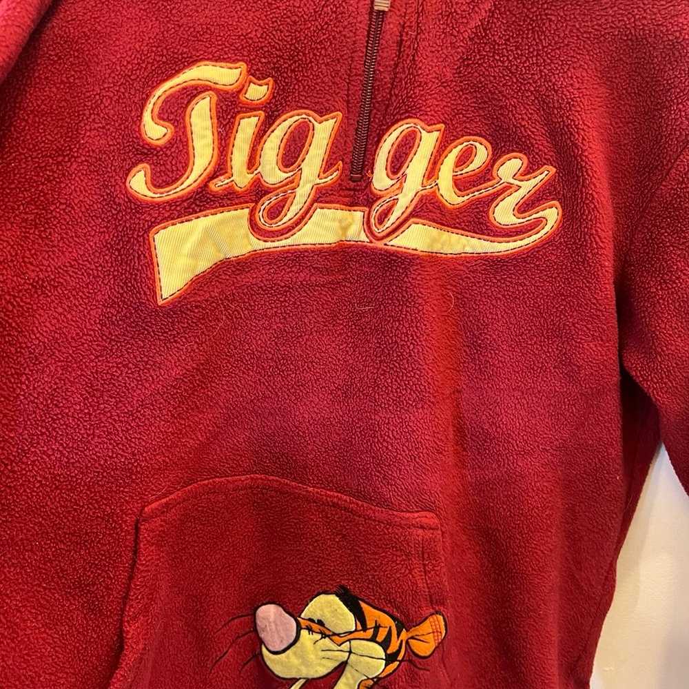 Vintage Disney Winnie the Pooh Tigger fleece hood… - image 2