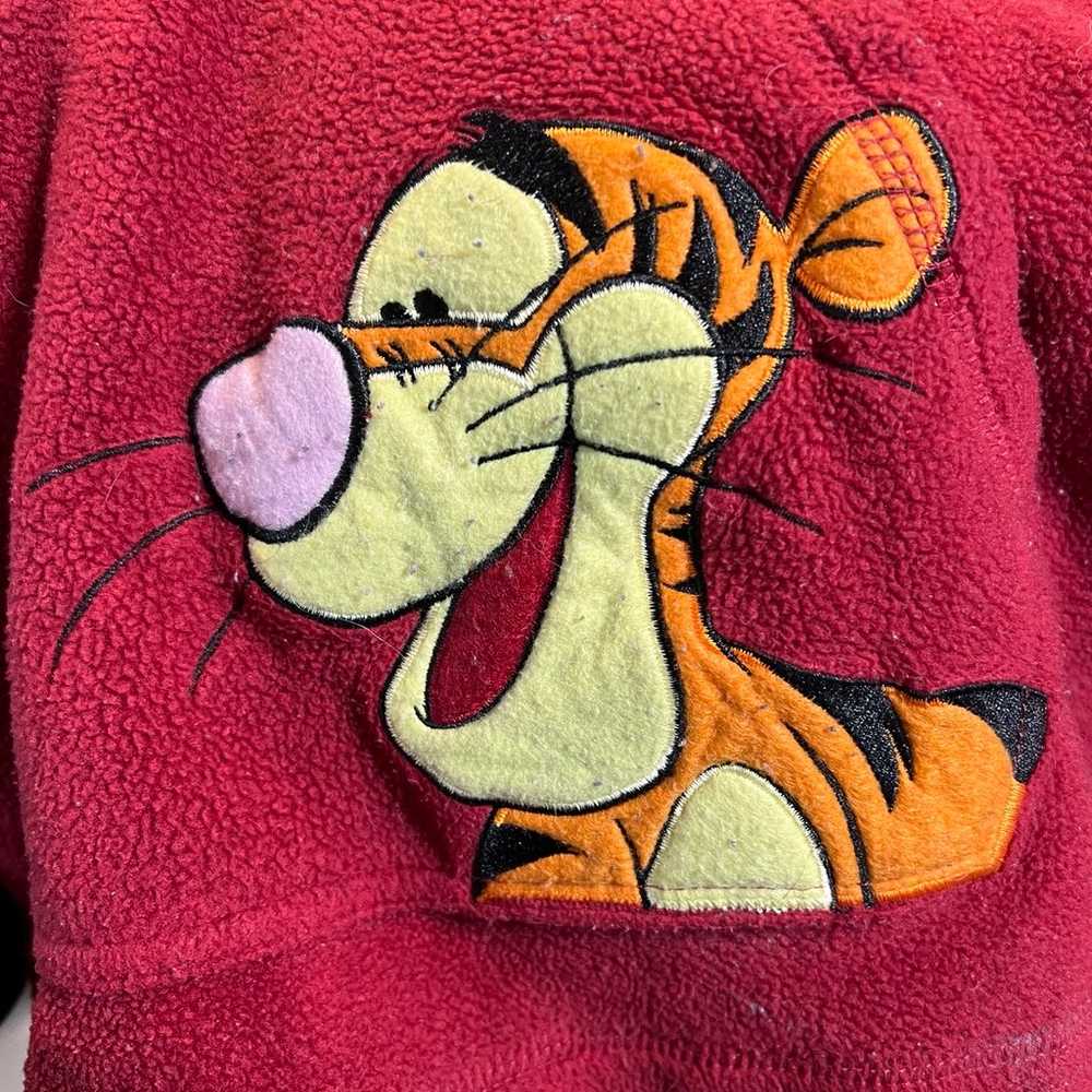 Vintage Disney Winnie the Pooh Tigger fleece hood… - image 5